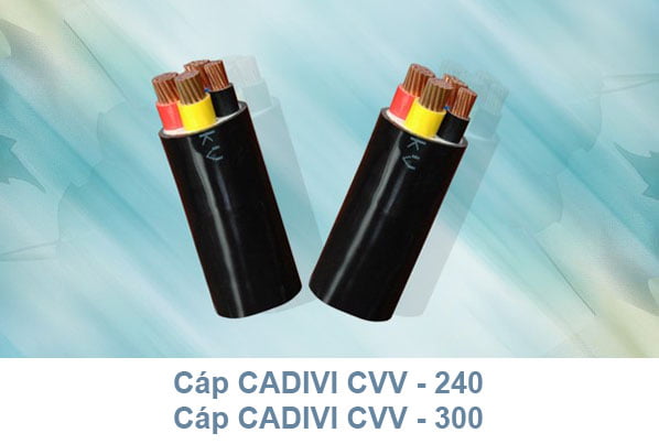 Cáp CADIVI CVV 240mm2, CVV 300mm2 0.6/1kV - Cáp Ngầm Hạ Thế