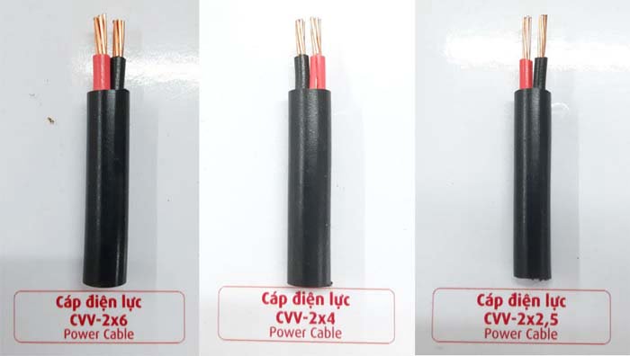 Cáp CADIVI CVV - 2x2.5, CVV - 2x4, CVV - 2x6 0.6/1kV - Cáp Ngầm Hạ Thế