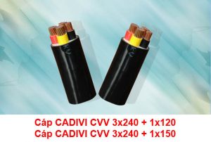 Cáp CADIVI CVV 3x240 + 1x120, CVV 3x240 + 1x150 0.6/1kV - Cáp Ngầm Hạ Thế