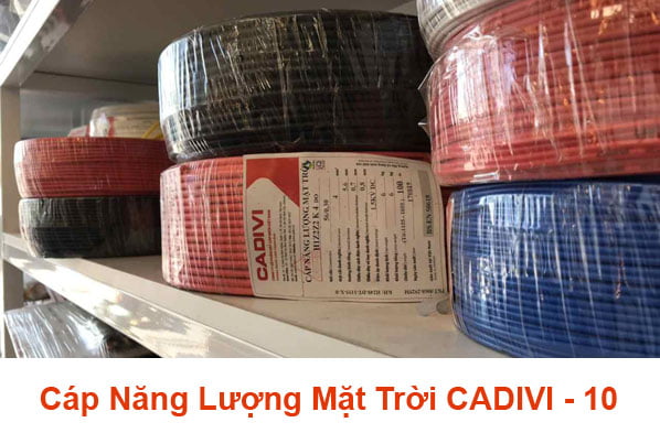 Cáp Điện Năng Lượng Mặt Trời CADIVI H1Z2Z2-K – 1,5 KV DC - 10mm2