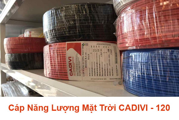 Cáp Điện Năng Lượng Mặt Trời CADIVI H1Z2Z2-K – 1,5 KV DC - 120mm2