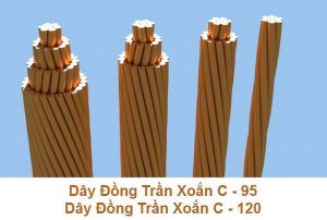 Cáp Đồng Trần Xoắn CADIVI C 95mm2, C 120mm2