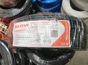 Cáp Ngầm Hạ Thế CADIVI CV - 6mm2 0.6/1kV