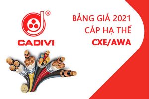 Bảng Giá Cáp Đồng Hạ Thế Cadivi CXE/AWA 2021