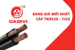 Bảng Giá Cáp Triplex TrCX - CADIVI Mới Nhất - Cáp Multiplex