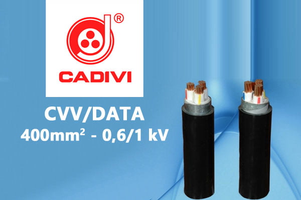 Giá Dây Cáp Điện Hạ Thế - CADIVI - CVV/DATA - 400mm2 - Cáp Ngầm Có Giáp Băng Nhôm Bảo Vệ