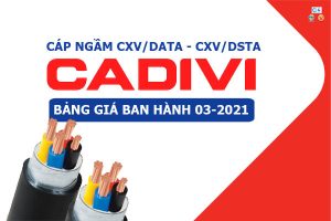 Giá Cáp Ngầm CADIVI: CXV/DATA và CXV/DSTA [Mới Ban Hành 3/2021]