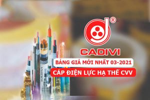 Cập Nhật Giá Mới Nhất [3/2021]: Dây Điện Lực Hạ Thế CADIVI - CVV