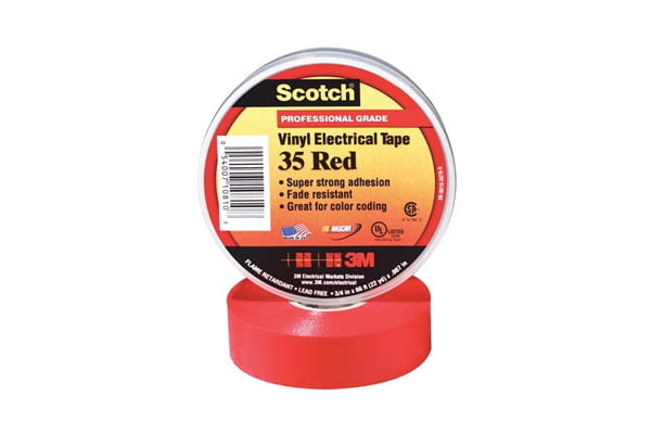 Băng Dính Điện Màu Đỏ Scotch 35 - Chính Hãng 3M