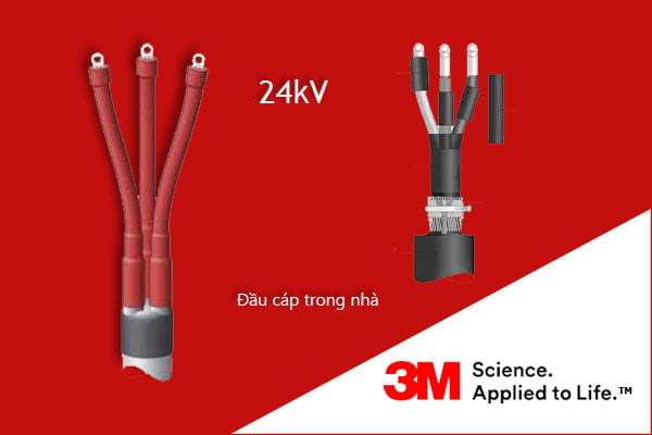 Đầu Cáp Co Nhiệt 3 Pha 24kV (Trong Nhà) - Chính Hãng 3M
