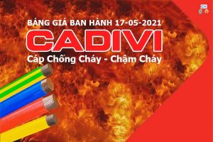 Cáp Điện Chống Cháy - Chậm Cháy CADIVI [Báo Giá Tốt Nhất Tháng 5-2021]