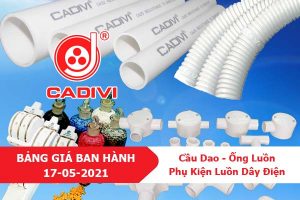 [Bảng Giá CADIVI 17/5/2021] Dây Cáp Muller - Cáp Điện Kế