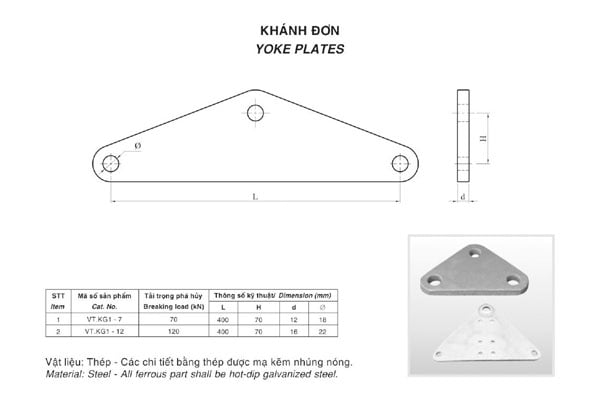Cấu tạo khánh tam giác đơn -