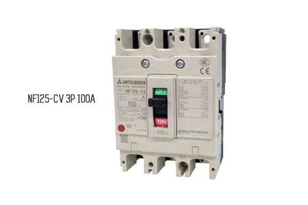 [Báo Giá] NF125-CV 3P 100A 10kA | Aptomat MCCB Mitsubishi