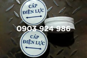 Mốc sứ cảnh báo cáp điện lực chôn ngầm