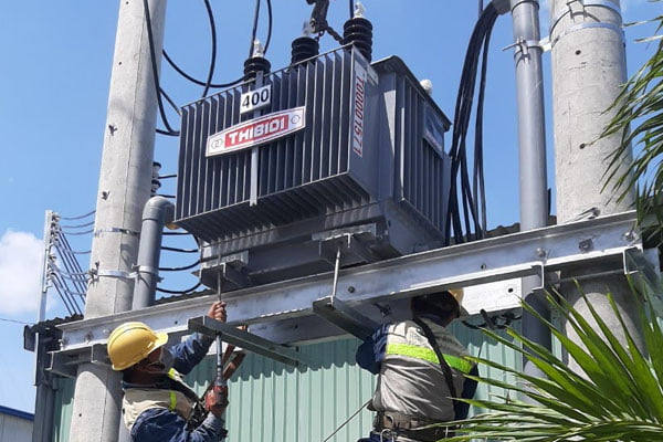 Dầm đà máy biến áp trong thực tế